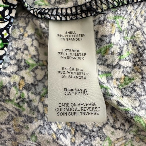 Tommy Hilfiger Floral Twist Front Sleeveless Tank Shell Top Women's Medium - Picture 6 of 6